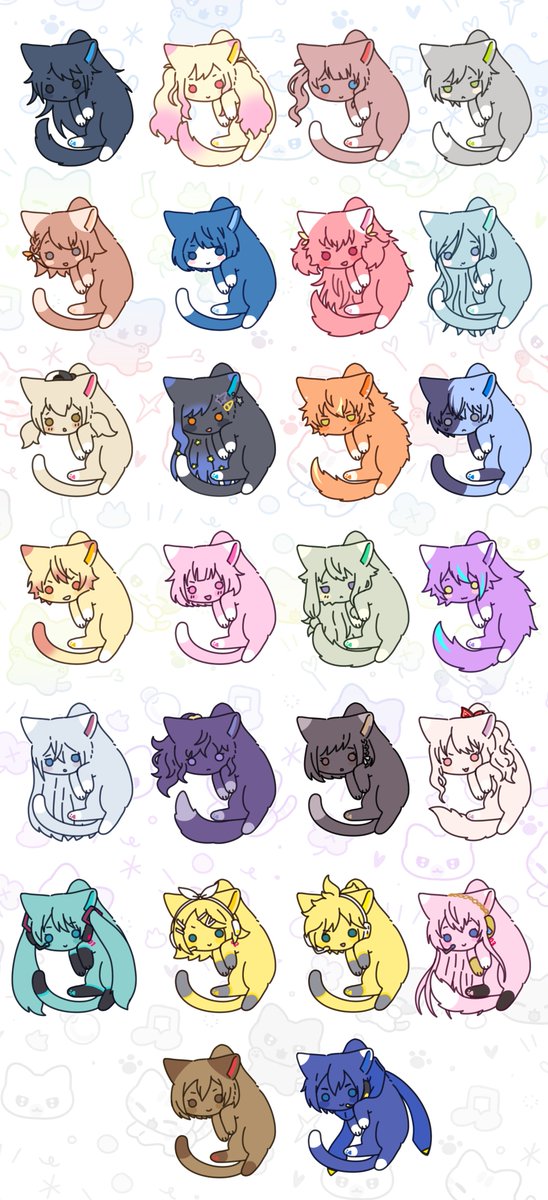 #prsk_FA 
프세카 냥냥번쩍! 도안 무료배포🐱

인장사용⭕️/개인소장용 굿즈제작⭕️/개인만족용 굿노트, 폰꾸다꾸, 스티커사용⭕️(상업적 금전적 이용❌❌)

Download🔗 drive.google.com/drive/folders/…