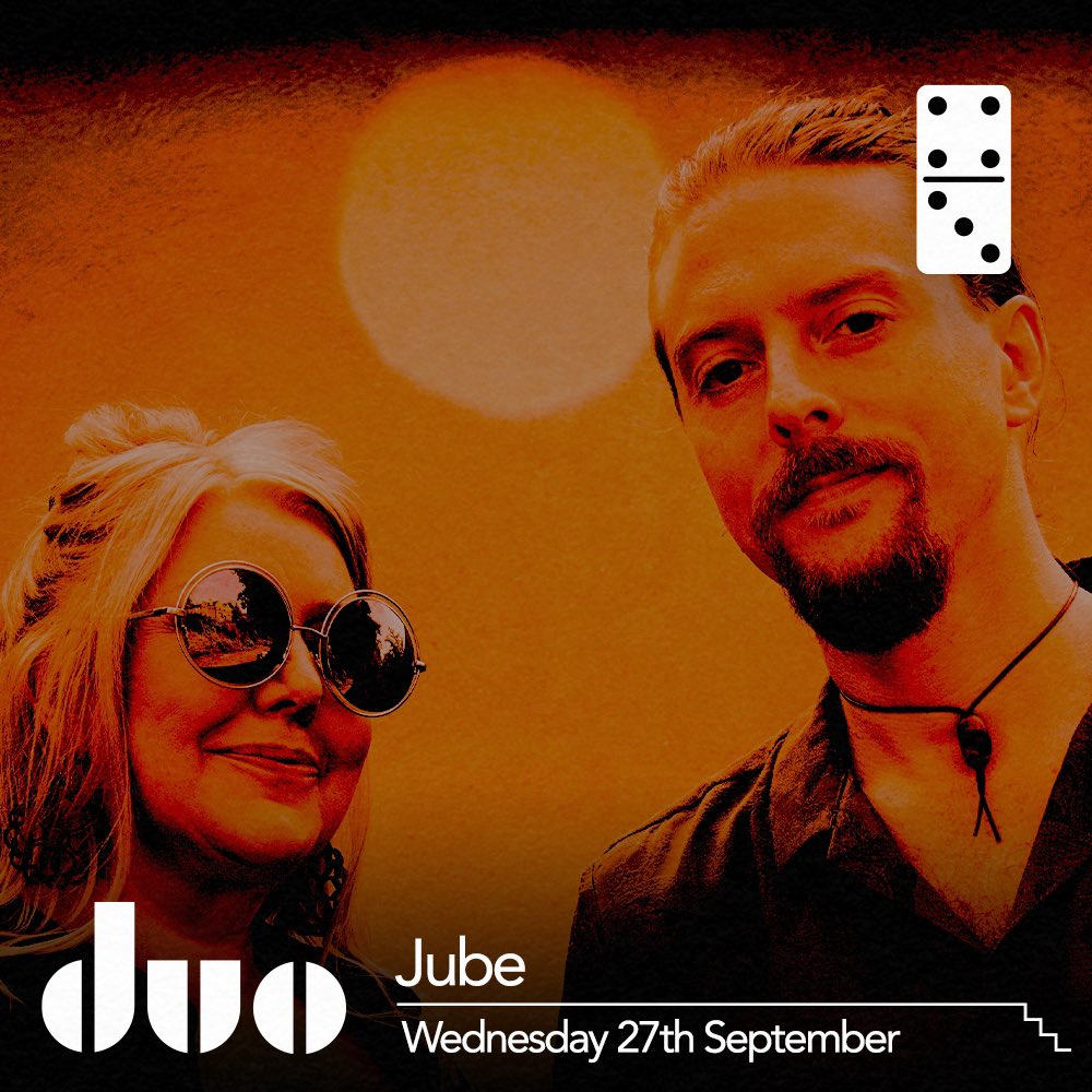 This Wednesday 27th September we’ll be at @dominoclubleeds in the centre of Leeds! Our first time at this very cool venue. 9pm to 11pm. Free. Hopefully see some of our Leeds friends there! jube-uk.com