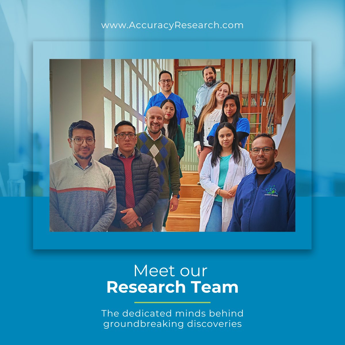AccuracyCRO's tweet photo. Introducing our exceptional Team at @AccuracyResearch! We're immensely proud of their unwavering commitment to knowledge and groundbreaking discoveries.
#ResearchTeam #Innovation #AccuracyResearch https://t.co/DgH7jjpWhv