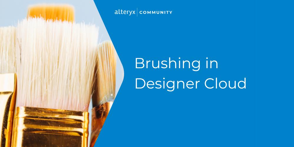 watersn's tweet image. Grab your brush: New #DesignerCloud, #DesignerExperience feature allows you to highlight and clean #MessyData with a few clicks!

Read in #AlteryxCommunity how the Brushing feature speeds your #DataCleaning and transformations: ow.ly/HoHK104Vf9n
