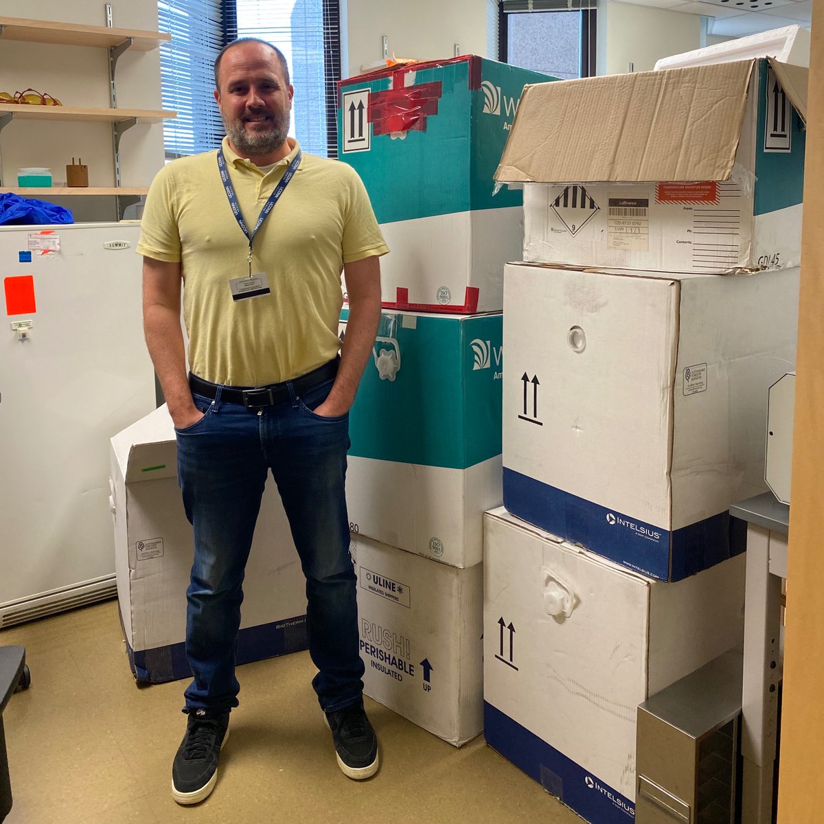 tanninschmidt's tweet photo. Been working hard with team @LubrisBio  that past 18 months on scaling up #biomanufacturing #rhPRG4. Lots of #WorldCourier shipments coast to coast, with some big boxes and hundreds of pounds of dry ice! Happy to be done for now, and can finally clear up some space in the lab 😊 https://t.co/CGNseA4OHs