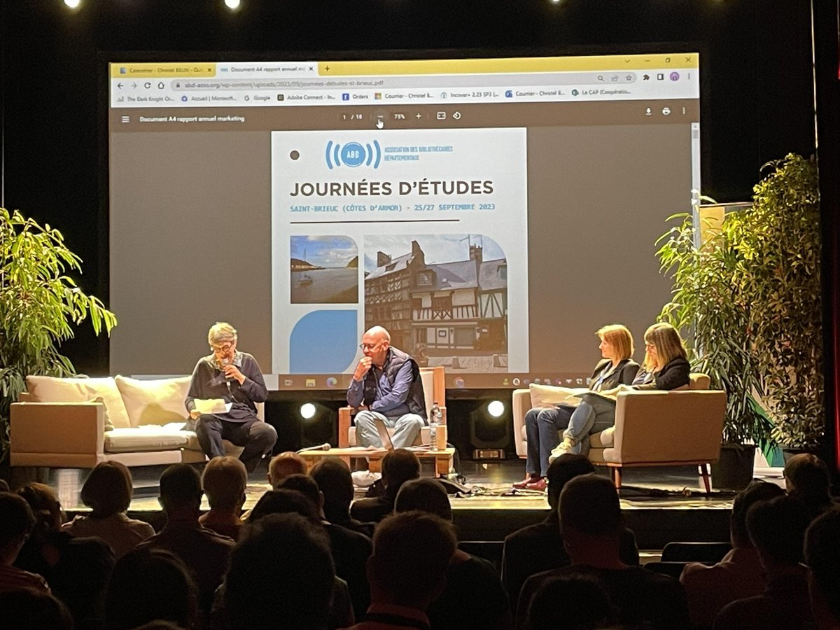 JOURNÉES DE L'ABD 2023 > Les bibliothèques départementales et la lutte contre la désertification

➡️livreshebdo.fr/article/les-bi…

<a href="/abd_asso/">Association des Bibliothécaires Départementaux</a> #bibliotheque