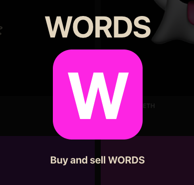 dotta's tweet photo. WORDS is an exploration of 3 ideas wrapped in a ridiculous package:

All-in-one crypto apps
Ordinals-style global feed
Royalty-enforcing protocols

Can we create consumer apps that let you CREATE and COLLECT memes and culture on your phone?

Yes. Of course.

BUNDLING

WORDS is creator-tooling, marketplace, an asset, discovery UI, and royalties - all in one mobile app

Instead of having a separate:

- wallet (Rainbow) 
- marketplace (Uniswap)
- asset (ERC721)
- creator tools (Manifold)
- discovery (Opensea)

we can build ALL of these things into one app

The easy UI and low gas of Base means you can easily onboard friends who don't normally use crypto

GLOBAL FEED

I *loved* that in the early days of Ordinals you could see every piece of art that was inscribed in one giant feed.

WORDS replicates that feeling: you can see everything that’s created in real time - and collect whatever you want

ROYALTY-ENFORCING PROTOCOLS

ERC721 has failed creators. Having an unrestricted transfer means that creators can be cut out of the transaction, full stop

“ownership” is a bundle of rights and with smart contracts we can pick and choose what rights we want

Turns out you can still have decentralized economic freedom without free transfer of a bearer-asset

WORDS is built on a new protocol called XSquared, which is a royalty-enforcing bonding curve protocol (I’ll make a separate thread about it)

MOBILE-FIRST

In crypto we forget that most of the world is mobile-first. People have ditched their desktop - so why haven’t we made the move in crypto? 

Because of the App Stores. Their censorship and onerous fees have all but killed crypto on mobile.

But with tools like Privy and Progressive-Web-Apps (PWAs) we can now build apps that feel almost-native

WHATS NEXT? 

We're adding:

* chat
* notifications
* leaderboards

Chat will allow WORDS (with enough holders) the ability to talk to one another.  I'm excited to see what behaviors this unlocks.

BUY AND SELL WORDS?

WORDS is an exploration of all of these ideas into one silly app

You create one word per day, pick a color, and anyone can buy or sell anywhere, anytime

Consider it an experimental alpha. We have a lot of things to fix, but for now it’s fun

@wordsdotart