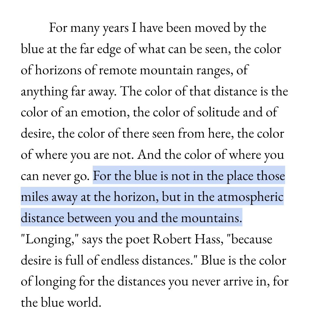 613SEASONS's tweet photo. from rebecca solnit's a field guide to getting lost, it reminded me of taehyung's blue colored by longing https://t.co/1AnvnURbHw