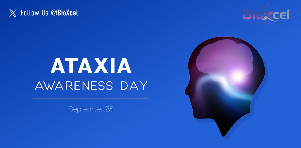 BioXcel's tweet photo. Today, we stand united for #AtaxiaAwarenessDay! Let's raise our voices to spread understanding, support, and hope for those affected by ataxia. Know more and get involved: @NAF_Ataxia https://t.co/bLxdfxyuBu