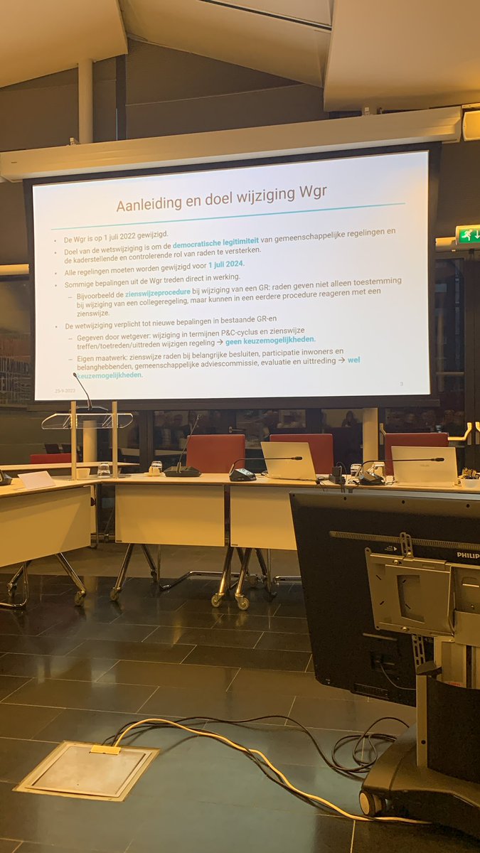 Vanavond ben ik in Culemborg voor de regionale bijeenkomst over de gewijzigde Wet Gemeenschappelijke Regelingen. Grote opkomst voor een belangrijk onderwerp