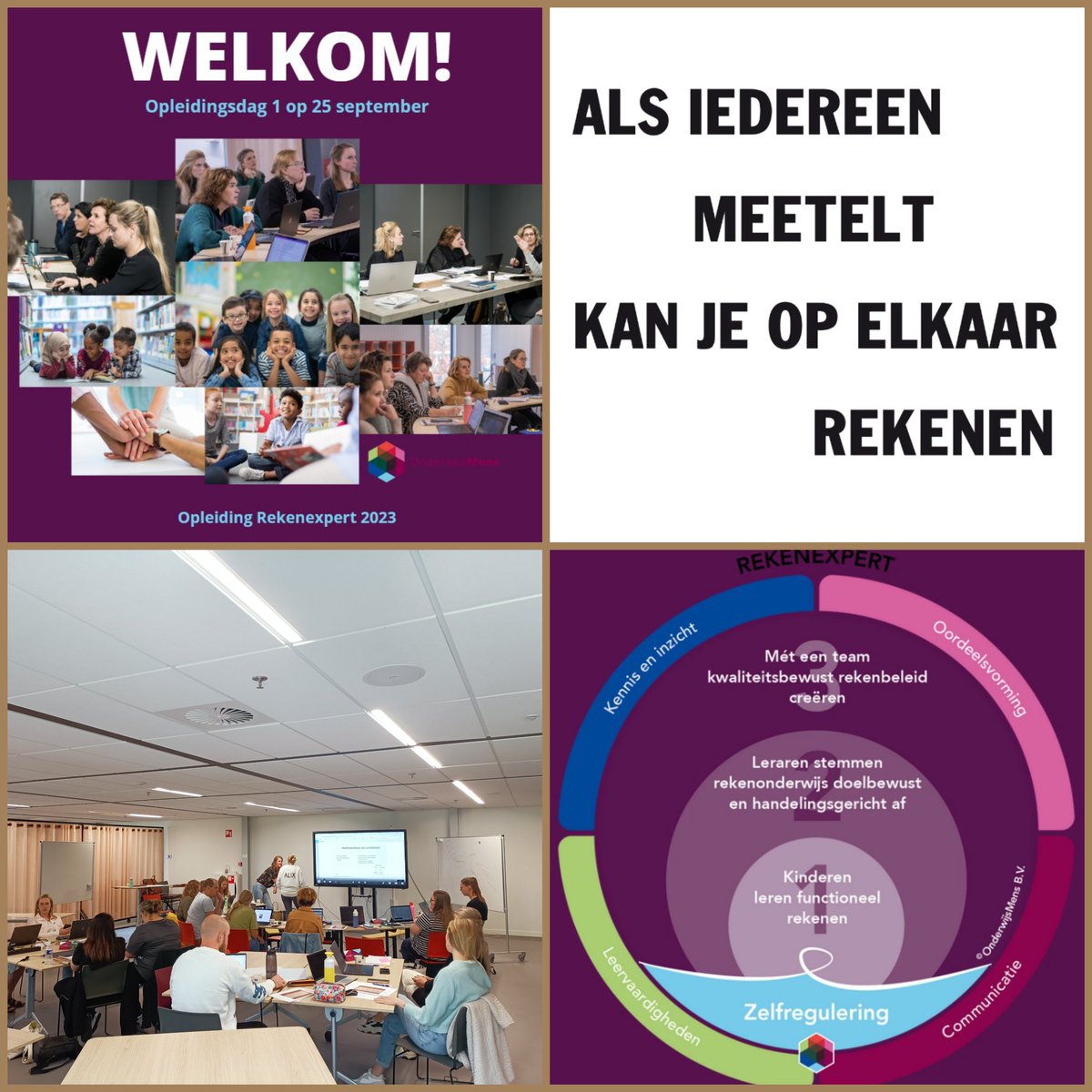 joor_87's tweet photo. Een jaar geleden begon ik aan de opleiding tot rekenexpert. Nu een jaar later was ik als begeleider aanwezig op de 1e dag van een groep nieuwe, enthousiaste rekenexperts in opleiding. Tof om het nu op deze manier mee te maken! @wilma_willems @opMaatvoorleren https://t.co/bJKVAAPJYT