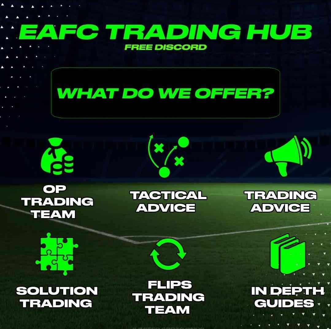 EAFCTradingHub's tweet photo. 💰 Discord Spots 💰 

You all enjoyed it so much yesterday let's do it again today 20 RT for 10 spots you know the drill by now ❤️ 

#EAFC24 #EAFC #FC24 https://t.co/Rgap0m69KW