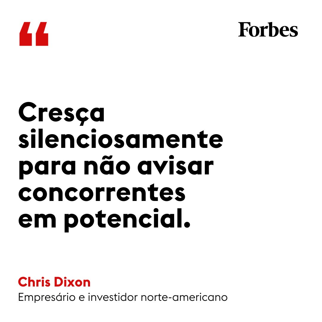 #ChrisDixon é um empresário e investidor norte-americano. Em 2022, ele apareceu no primeiro lugar do ranking Midas, lista da Forbes USA que reúne os investidores em tecnologia mais bem-sucedidos do mundo. #Investimento #Carreira #Objetivo #FrasedoDia #Forbesbr