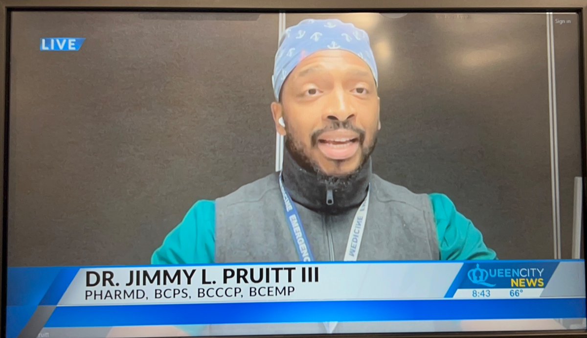 What an amazing experience being able to represent EM pharmacists today on <a href="/QueenCityNews/">Queen City News </a> with a 5 min session.

Happy World Pharmacist Day !

“With Everything you do, make sure you Pharm So Hard”

#pharm #TwitteRx #EMRx #emprx24 #pharmsohard