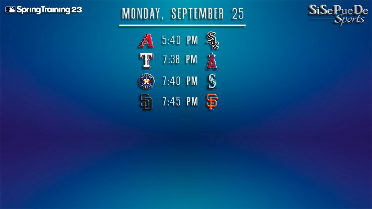 Sisepdfun's tweet image. #MLB #springtraining2023 #schedule
Calendario de base para hoy!👀🔥⚾️🔥🔥⚾️🔥👀