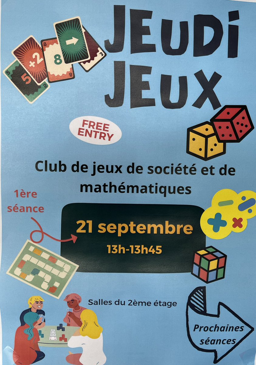 AymericBraconn1's tweet photo. Démarrage des clubs du collège Jean Renoir dont le club jeux du #Labomaths. Avec bien évidemment le club échecs et manga ! 😀 https://t.co/oWZDR968Io