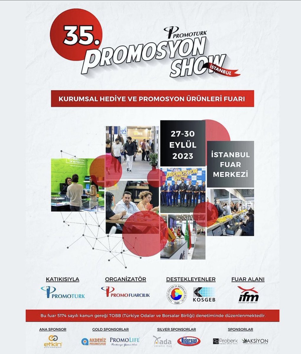 İTO Protokol Okulu olan Okulumuz  döner sermaye işletmesi  İSTRA Kurumsal Hediyelik ve Promosyon Show Fuarında yerini alacak.
Öğrencilerimiz ile öğrenerek ürettiğimiz ürünleri incelemek için sizleri bekleriz✨✨
<a href="/MucahitYentur/">Murat Mücahit Yentür</a> <a href="/farukyelkenci/">Ömer Faruk Yelkenci</a>  <a href="/itokurumsal/">İstanbul Ticaret Odası (İTO)</a> <a href="/ahmetozertr/">Ahmet öZer.</a>