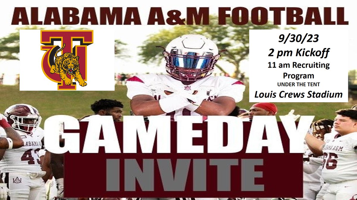 CoachFredT's tweet photo. IT'S HOMECOMING!! GameDay Visit with the BULLDOGS for our game vs. Tuskegee this Saturday! Get registered here: https://t.co/ZOYXLrgI5P
#ChooseSuccessAAMU #BelieveAAMU #ThisIsNormalAAMU @aamufbr @mcaofal @mcaofga @minority_tn @HBCUGameday @AAMUAlumniTweet @MCAofNC @mcofky1 https://t.co/zns6p3VTXO
