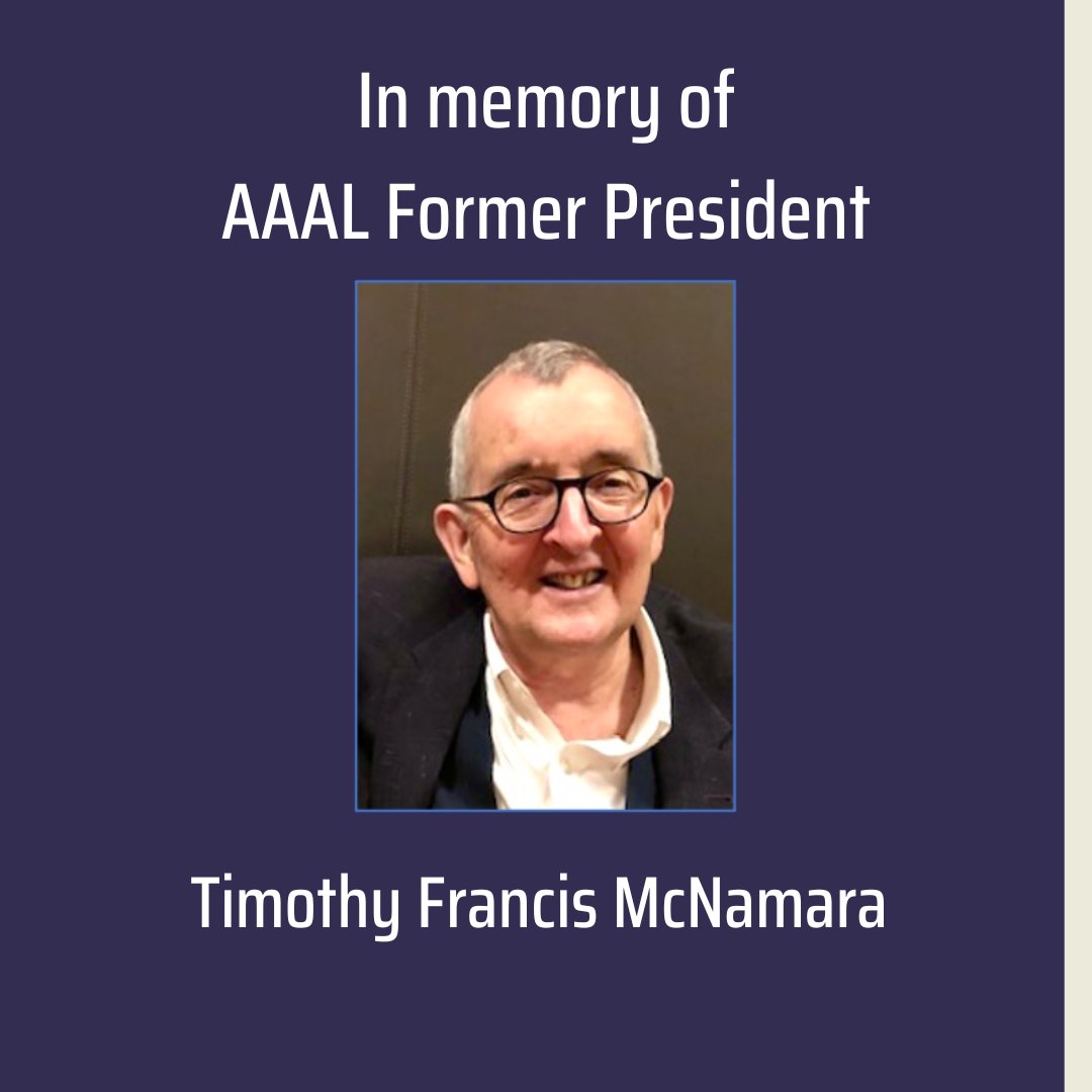 It is with profound sadness that the American Association for Applied Linguistics announces the passing of former AAAL President, Professor Emeritus Timothy Francis McNamara. Read the Memoriam here.  aaal.org/in-memoriam