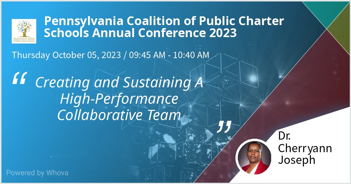 KGCatalyst's tweet image. Gave a talk at Pennsylvania Coalition of Public Charter Schools Annual Conference 2023 on Creating and Sustaining A High-Performance Collaborative Team. Thanks for the great turnout! #pacharters - via #Whova event app