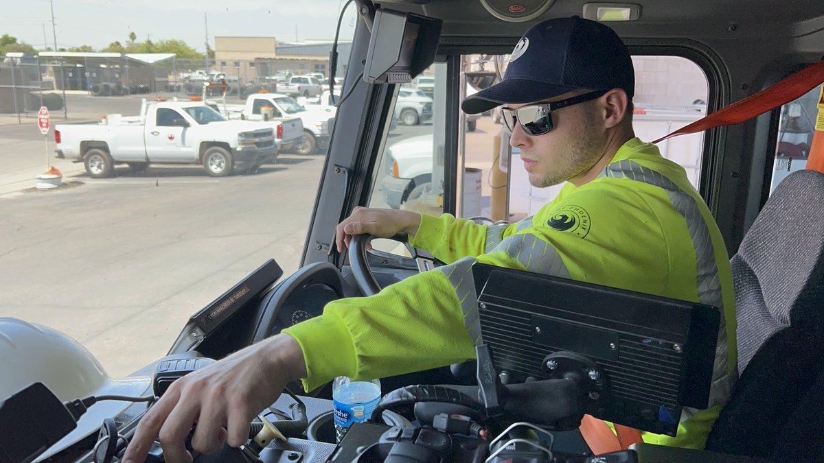 “This is definitely a dream come true. Ever since I could remember, I was really fascinated by garbage trucks.”

The kid who used to follow garbage trucks on his bike to take videos of them is now driving one full-time.

STORY: phoenix.gov/newsroom/publi…
<a href="/CityofPhoenixAZ/">City of Phoenix, AZ</a> <a href="/PHXCareers/">City of Phoenix Jobs</a>