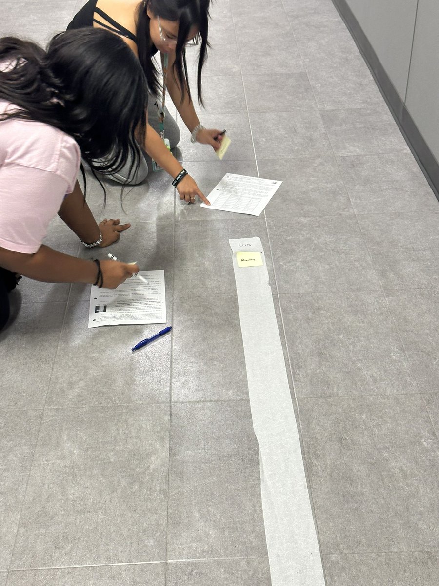 mrs_sosa_8891's tweet image. Building a scale model of the solar system in Earth and Space! #scienceteacher #astronomy #maydeforthis