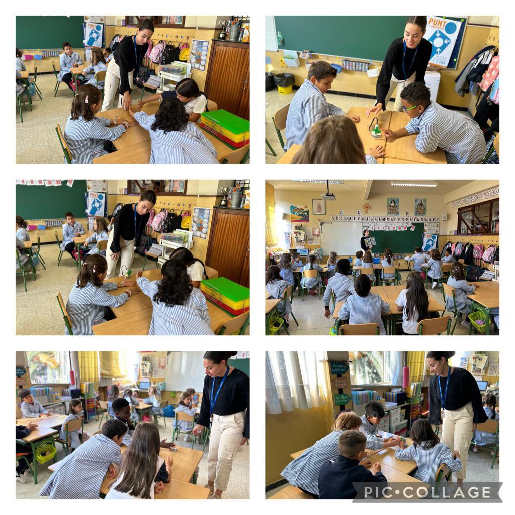 ClaretianasOvi's tweet image. Hoy disfrutamos de una demostración de la actividad @Robotix_educa! Apúntate en el siguiente enlace a cualquiera de nuestras extraescolares forms.office.com/e/wgXeLU7wv5