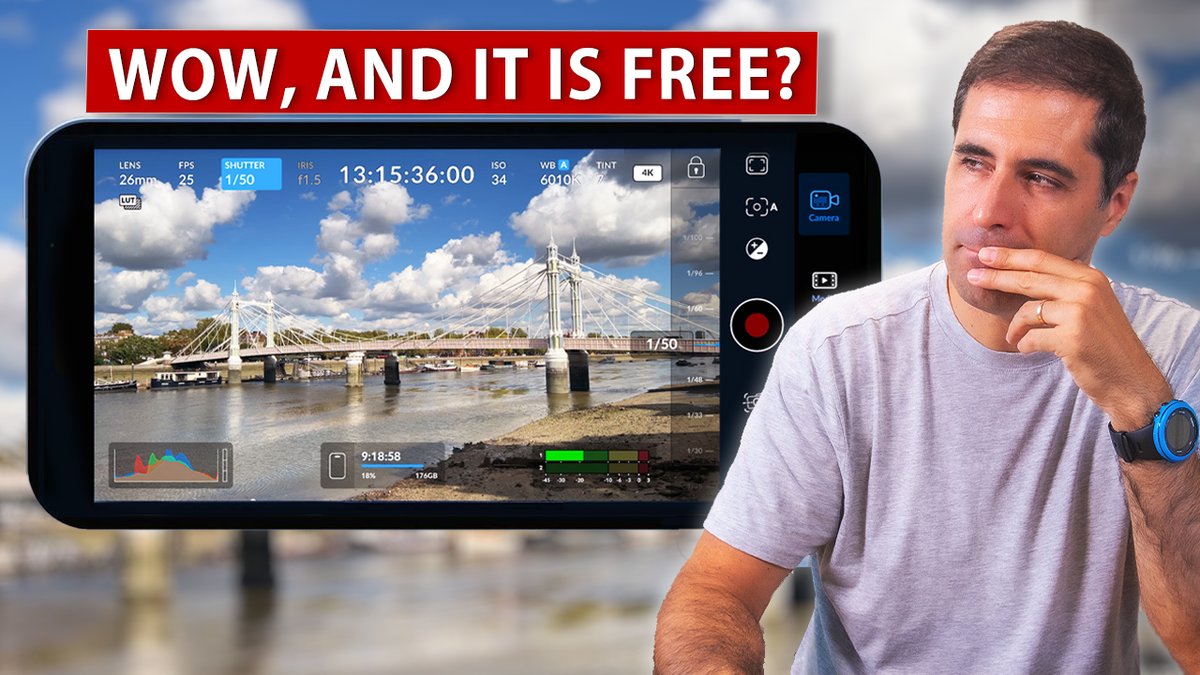 SamSotiega's tweet image. Could this new Blackmagic Camera app be a Filmic Pro killer? It does everything Filmic Pro does, but free of charge!! #contentcreator #iphoneapps #blackmagicdesign #iphone15promax #youtubers #tiktokers2023 #contentcreation  #contentcreatortips
youtu.be/MZpWuj0Gljw?si…