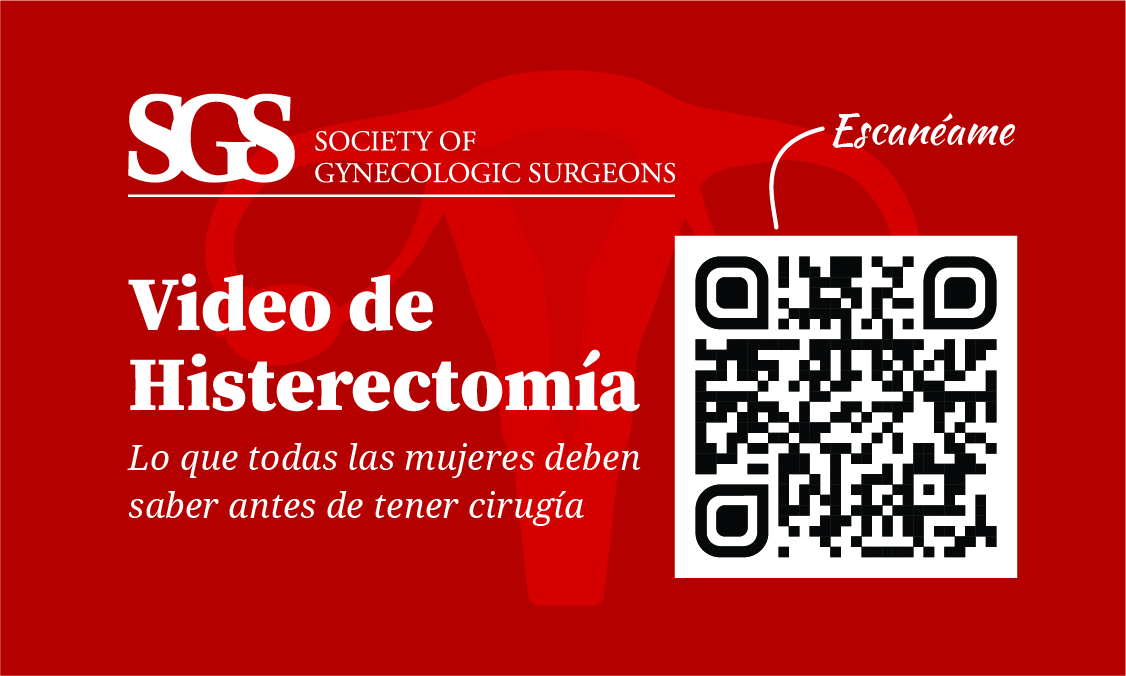 Did you know?  SGS has a patient education videos on hysterectomy that your patients will love in English AND Spanish! Check them out: sgs.memberclicks.net/qr-codes-for-p…

#patienteducation
