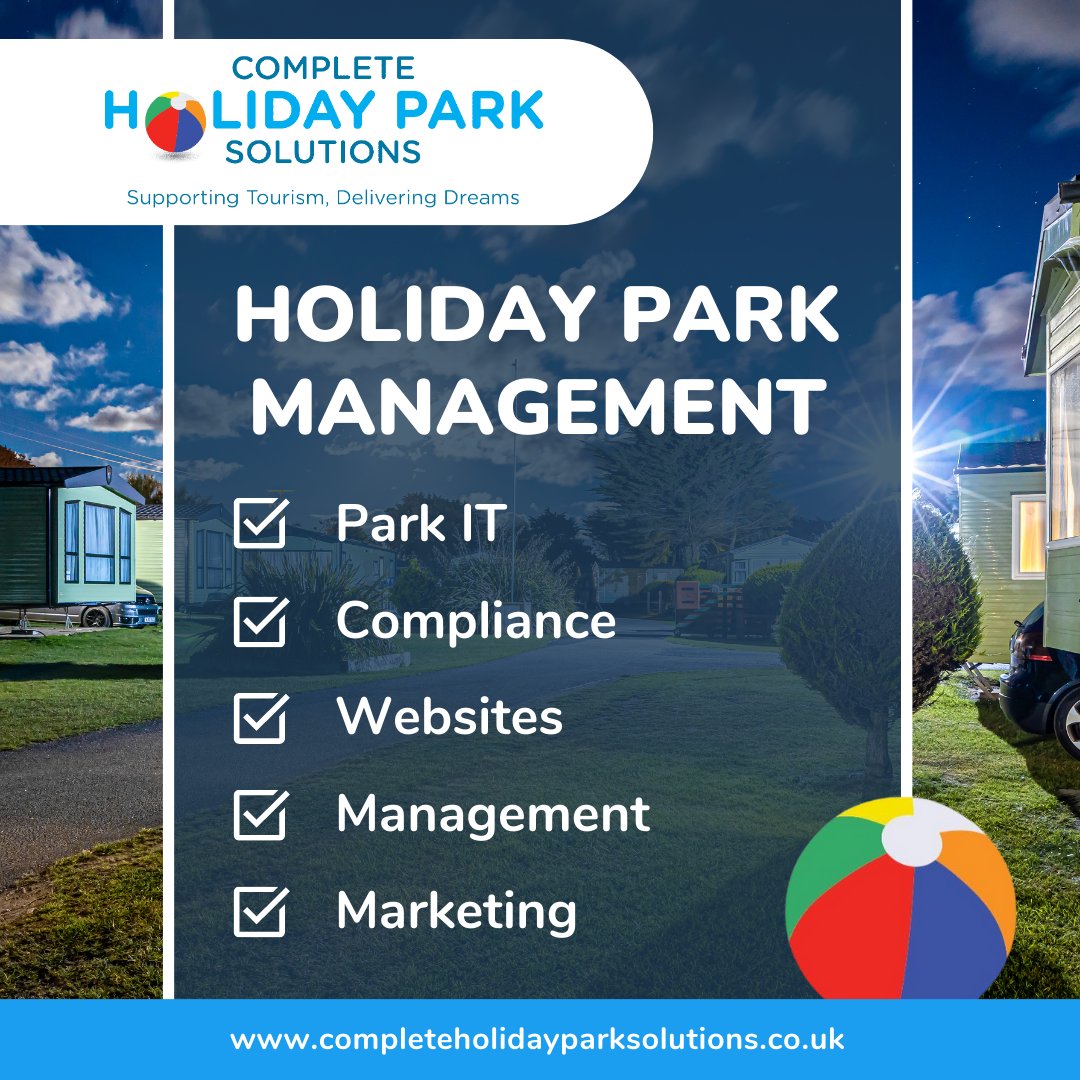 CompletePark's tweet image. As a holiday park owner, we understand the challenges you face in meeting industry regulations while ensuring a memorable experience for your guests. Our team is ready to assist you in various areas, including IT systems, websites, marketing, and compliance. Contact us today!