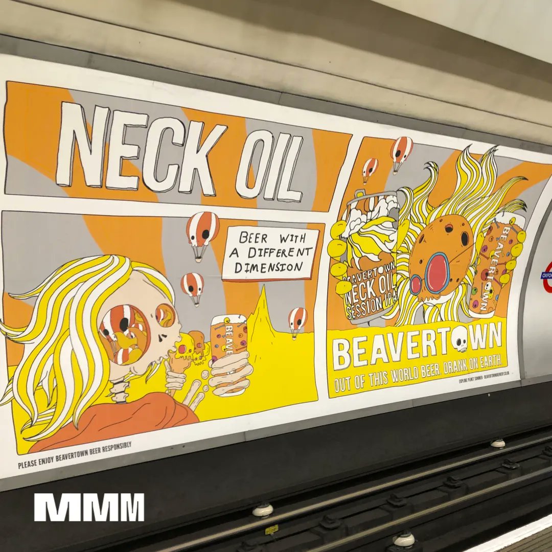 We saw this while out and about in London this weekend. We had loads of fun working with the lovely folk @beavertownbeer on this campaign. Such a great brand and if you haven't tried their delicious Neck Oil yet, make sure you do... 
#neckoil #beavertown #beer #campaign #ooh