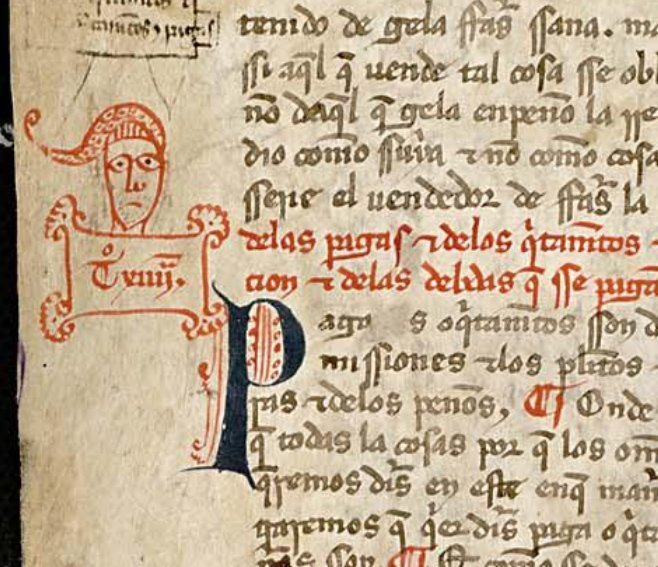 Thesaurarius's tweet photo. Códice #LasPartidas, Part. 5, tít. XIV (14), legislación fundamental de #AlfonsoX
"De las pagas y de los quitamientos" Llamadas marginales al "decretum" o título.
Imagen, orden y policromatismo: azul (letra capital), rojo (rúbrica).
ARChV,Perg.,178,3
Copia manuscrita
Siglo XIV https://t.co/nNx6yQqk4Z