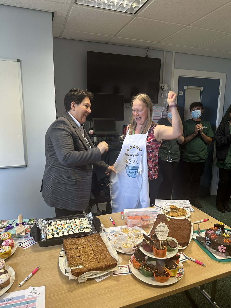 Thank you to all our amazing bakers within the Pharmacy department and our fantastic judges! It was a brilliant way to kick off the #wellbeingweek  Too many ⭐️ bakers to choose from but special mention to Helen, Ali and Alison ⭐️👩🏼‍🍳 for their winning bakes!