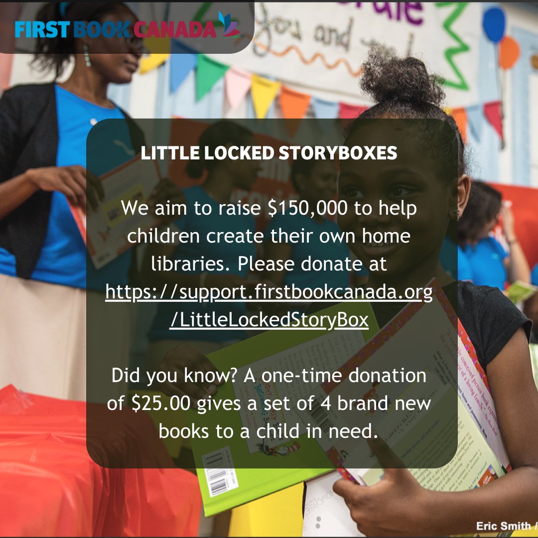 First Book Canada is excited to announce the launch of the Little Locked Storybox campaign. StoryBoxes, filled with fun children’s books, have popped up on the front lawns of Canadian neighbourhoods. The catch? The boxes are locked....