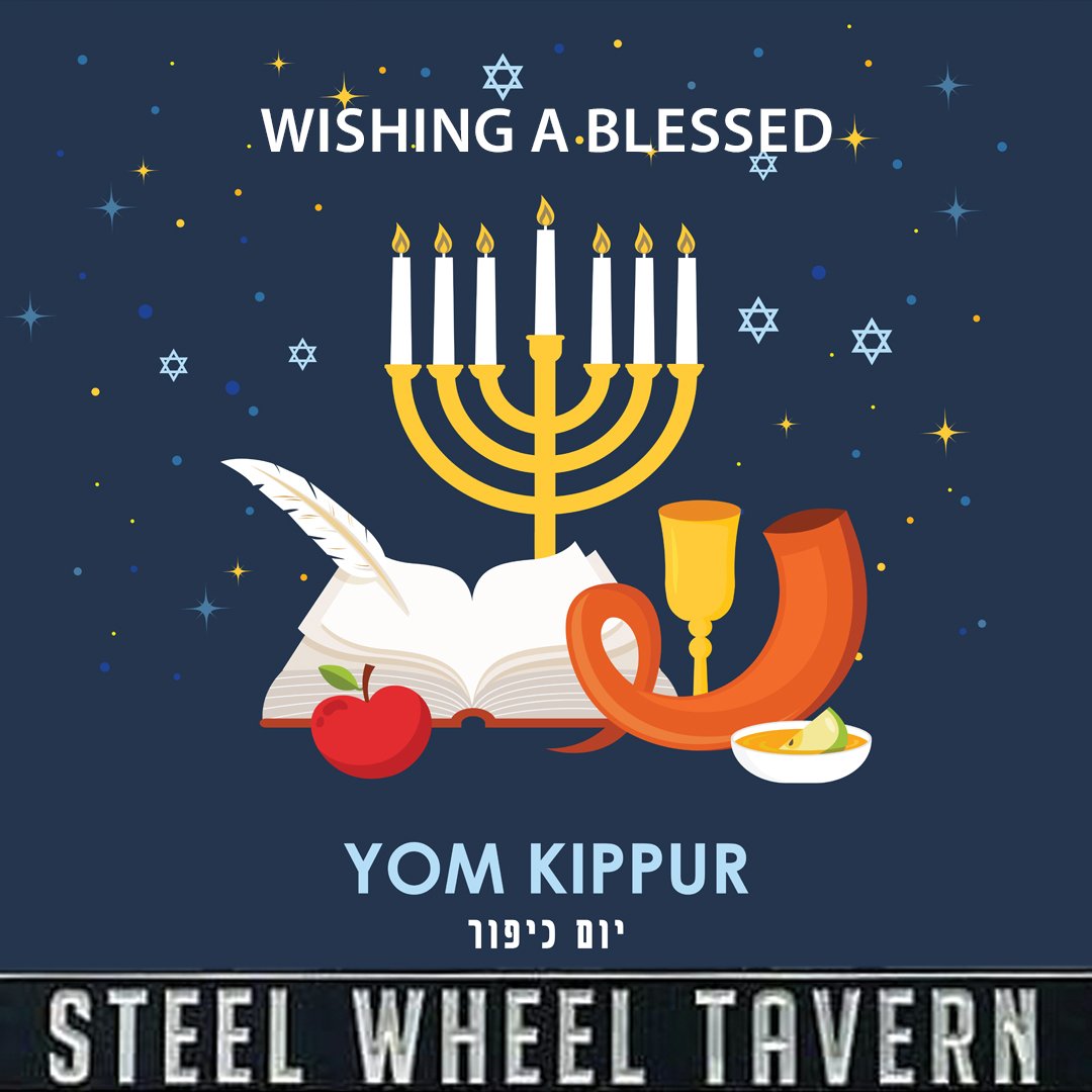 Our Steel Wheel family wishes you a blessed Yom Kippur. We are open today with Live Music 6 to 9pm. 🕎

#SteelWheelTavern #NewJersey #Ridgewood #Foodie #RidgewoodNJ #BergenCounty  #bergencountynj #HoHokusnj #Wyckoffnj #Glenrocknj #livemusicnj #njdining #njhappyhour #njlivemusic