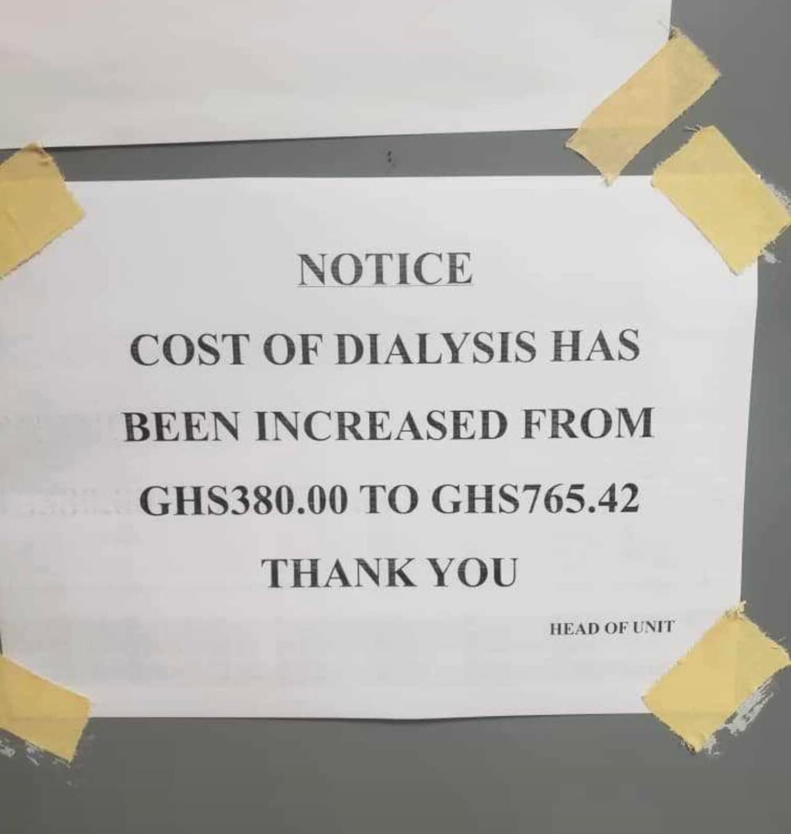 vbphranque's tweet photo. #weAreNPP 
This is KBTH, the cheapest you can get in Gh
Dialysis 765.42 cedis per session https://t.co/jp5kDI71GZ