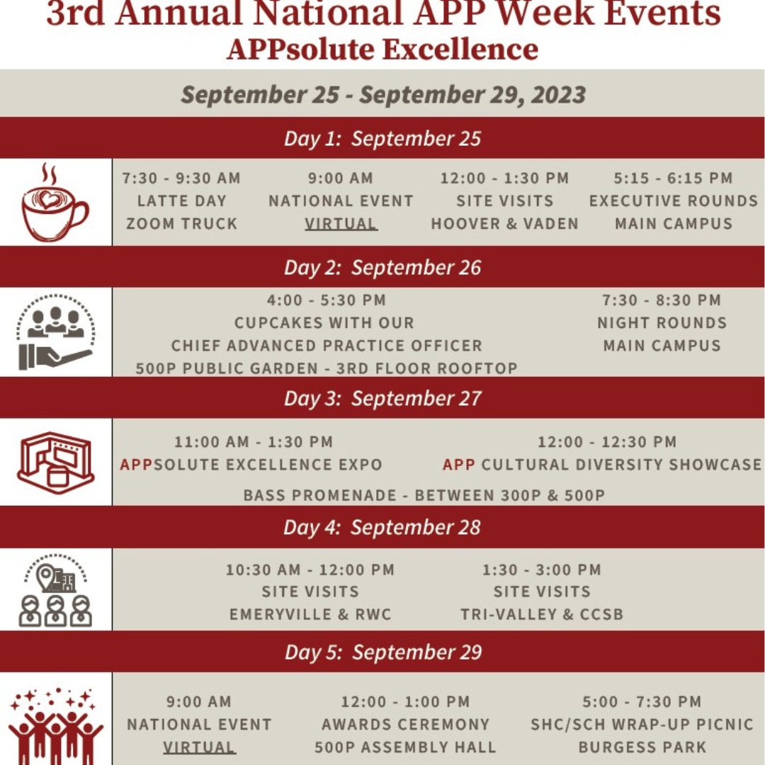 stanfordctsurg's tweet image. We recognize our talented and dedicated APPs in celebration of National Advanced Practice Provider Week 2023! 😀 We are grateful to our @stanfordctsurg team and their commitment to caring for patients and their families.🩺 #APPWeek #HealthcareHeroes #StanfordMedical