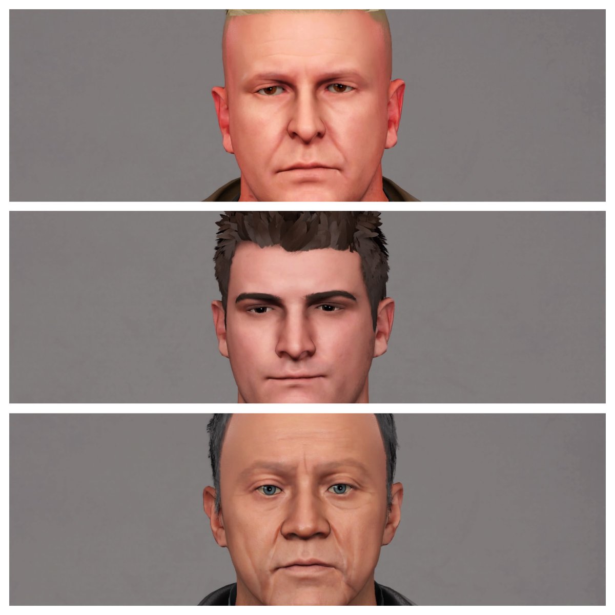 Minie3311's tweet photo. They're far from perfect, but still the best Barron Blade, Cole Quinn & Tavish CAWs you can find on CC... IMHO!
#CAW #CAWmmunity #Cawcommunity #ORIGINALCAWS #ORIGINALCAW #wwe2k23 #WWEgames #MyRise #BarronBlade #ColeQuinn #Tavish https://t.co/uEynLvEols