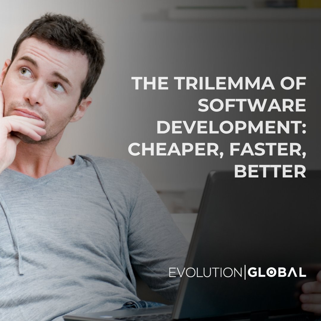 Evolution_Glob's tweet photo. Navigating the trilemma of software development: Can we achieve cheaper, faster, and better all at once? Explore the balancing act in the world of insurtech and how Evolution Global approaches this challenge: https://t.co/k7MNa3zm3B. 

#SaaSProducts #EvolutionGlobal https://t.co/QPVNzmANUg
