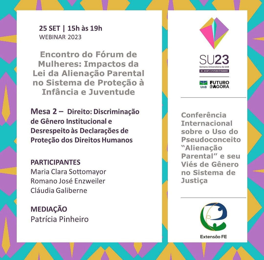ceamunb's tweet photo. 📢 PARTICIPE!

O evento começa hoje e compreenderá de quatro dias de encontro de mulheres, mães e demais ativistas de movimentos sociais para consolidar o documento do fórum para apresentação no Congresso Internacional de Enfrentamento da Lei de Alienação Parental. https://t.co/3jrjjeUKw1