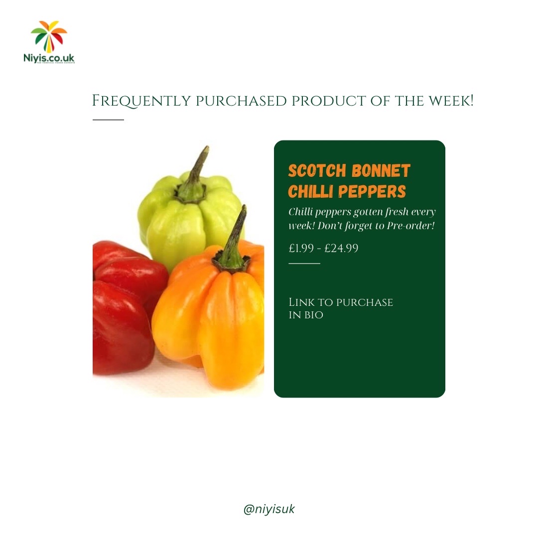 NiyisUK's tweet photo. Spicy and our customers favorite last week. 🌶🤗

Shop yours now at https://t.co/IqlGmJgJ2z or visit us at Unit 8, Sentinel End, Reading, RG2 OBF, UK. 🛒

#gethealthywithniyis #chooseniyis #freshpeppers #scotchbonnet #flavorfuldelights Chelsea Supreme Court Big Brother The Met https://t.co/izXyPS5hgW
