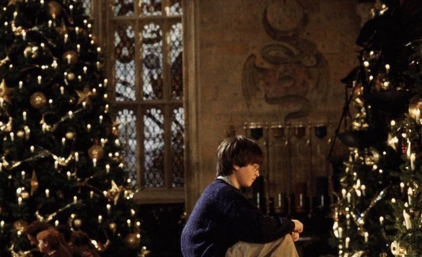 hogwarts in christmas  is my favorite part