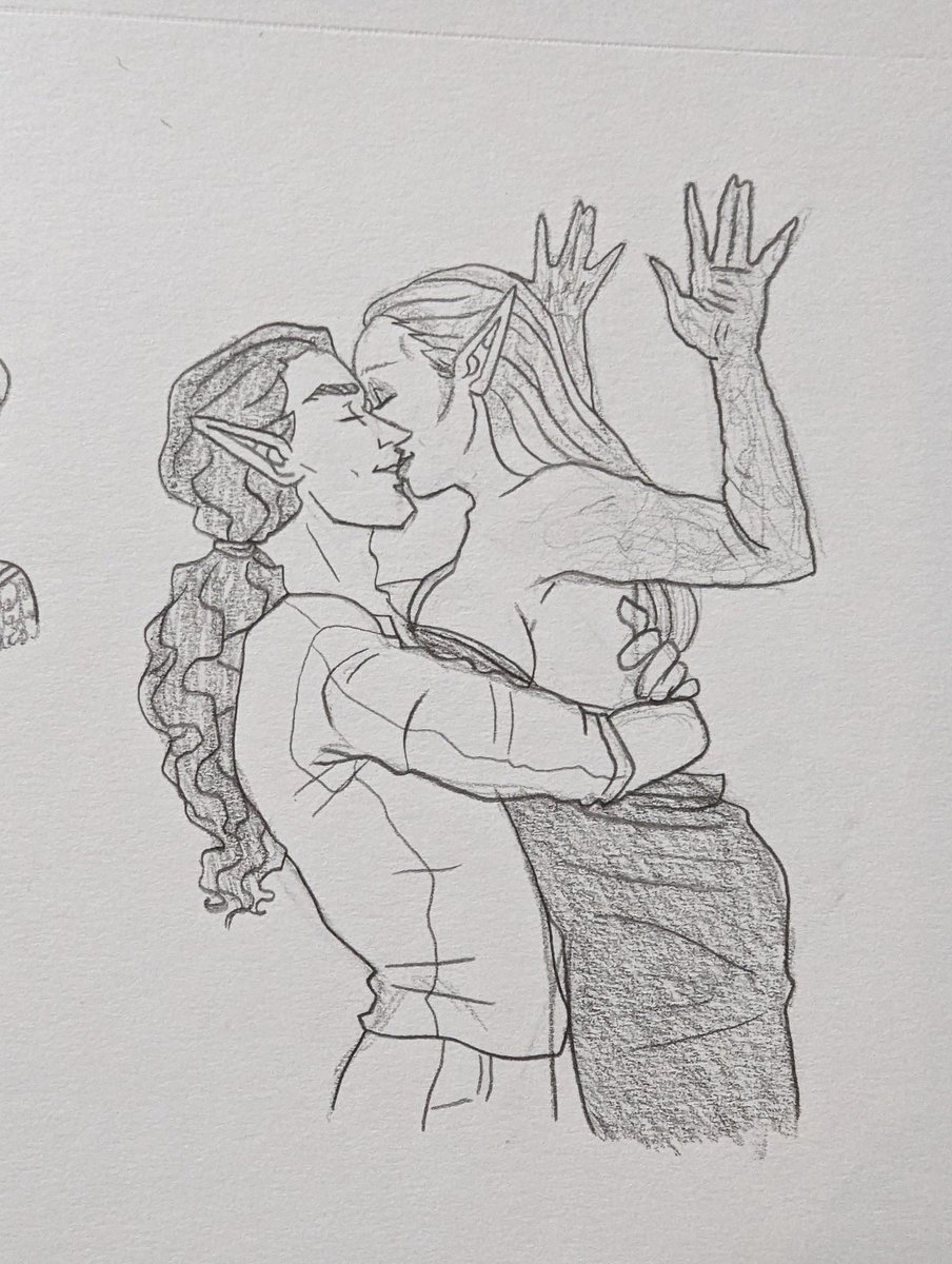 Sweet_Korn_'s tweet photo. Mars and Poirot are actually the parents of an NPC in a more modern game, so getting to go back in time to play out their doomed romance is fun
#oc #ocart #ocartist #dndart #DnDcharacter #dnd #art #traditionalart https://t.co/lcbvAswJ1J