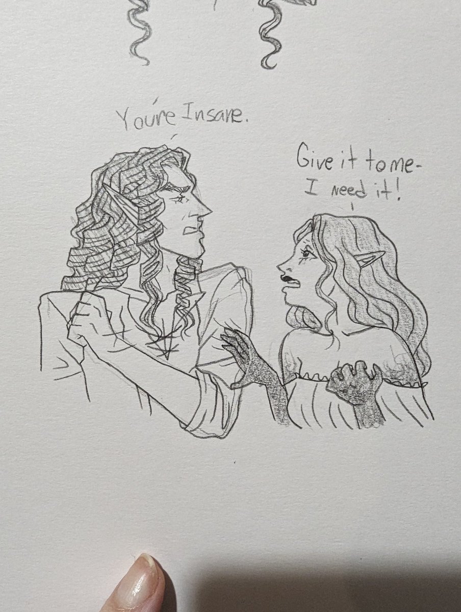 Sweet_Korn_'s tweet photo. Mars and Poirot are actually the parents of an NPC in a more modern game, so getting to go back in time to play out their doomed romance is fun
#oc #ocart #ocartist #dndart #DnDcharacter #dnd #art #traditionalart https://t.co/lcbvAswJ1J