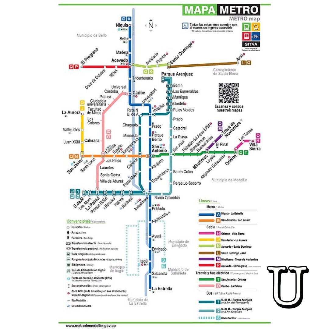 ElUrbanistaPR's tweet photo. Marcados contrastes entre el Metro de Medellín y el Tren Urbano. El Metro de Medellín construido en 2007, recorre 34.52 km y tuvo un costo de $643,500,000, equivalentes a $18M/km. El Metro mueve un 30% de la población diariamente.
El Tren Urbano de Puerto Rico completado en 2004, recorre 17.52 km, tuvo un costo de $2,250,000,000, equivalentes a $128M/km. 
El Tren Urbano mueve 1% de la población de la región y costó 1000% más que el Metro de Medellín. 
El costo del sistema dividido por pasajero diario en PR es de $90,000.00 y en Medellín $536.25.  #PensemosElTerritorio