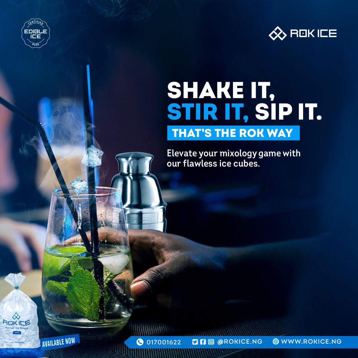 rokIceng's tweet image. Shake it, stir it, sip it just because that’s the Rok ice way.

Elevate your mixologist game with our flawless ice cubes.

Send in a Dm to order

Don’t forget that the “share the fun” challenge is still ongoing.

#wemrok #wemrokice #iceblocks #icecubes #partyice #ekoparty