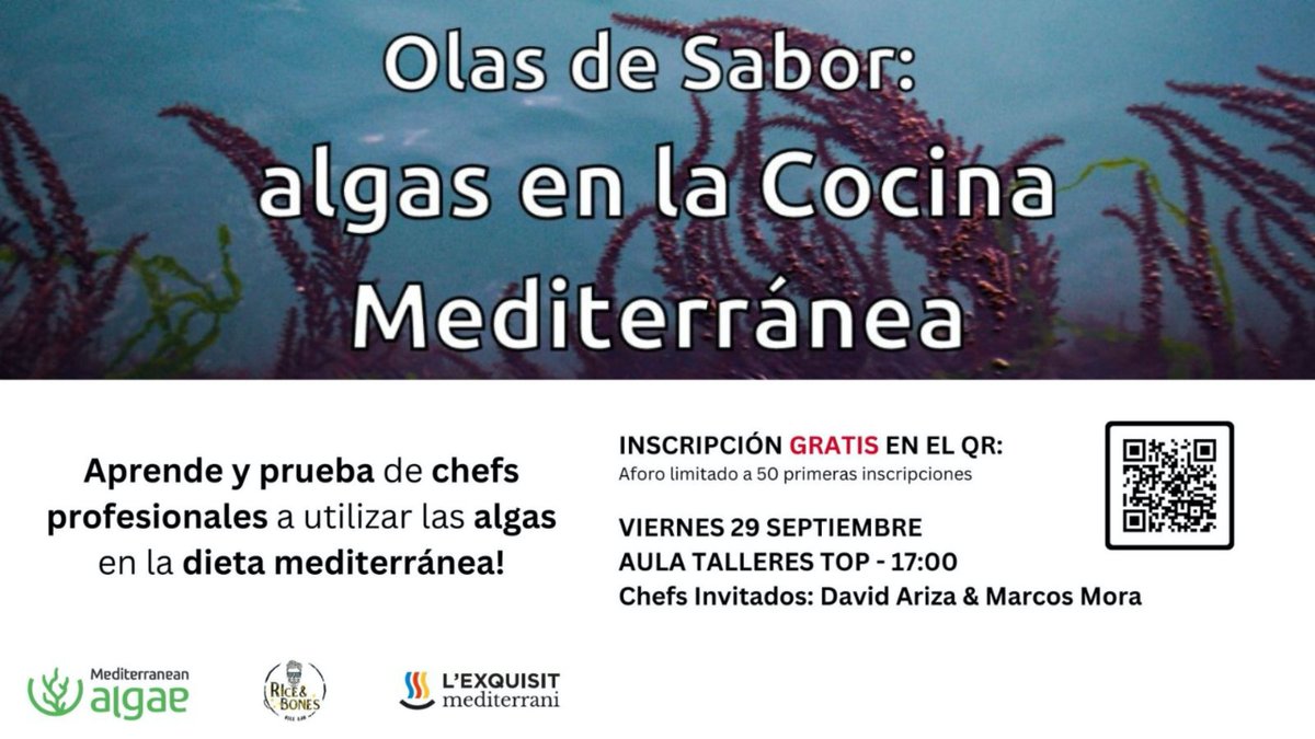 PCientificoAlic's tweet photo. #AlicanteGastronomica2023 | No dejes de visitar el stand de #GASTERRAUA donde podrás conocer lo que ofrecen algunas de las empresas del #ecosistemaPCA como:

👨‍🍳 @MediterrAlgae ➡️ https://t.co/tZzYTxR15t
🥼 #Bioithas @vnavarrolopez
🤖 #bumerania

¡Te esperamos!😀

@UA_Universidad https://t.co/cMiCG8JFsR