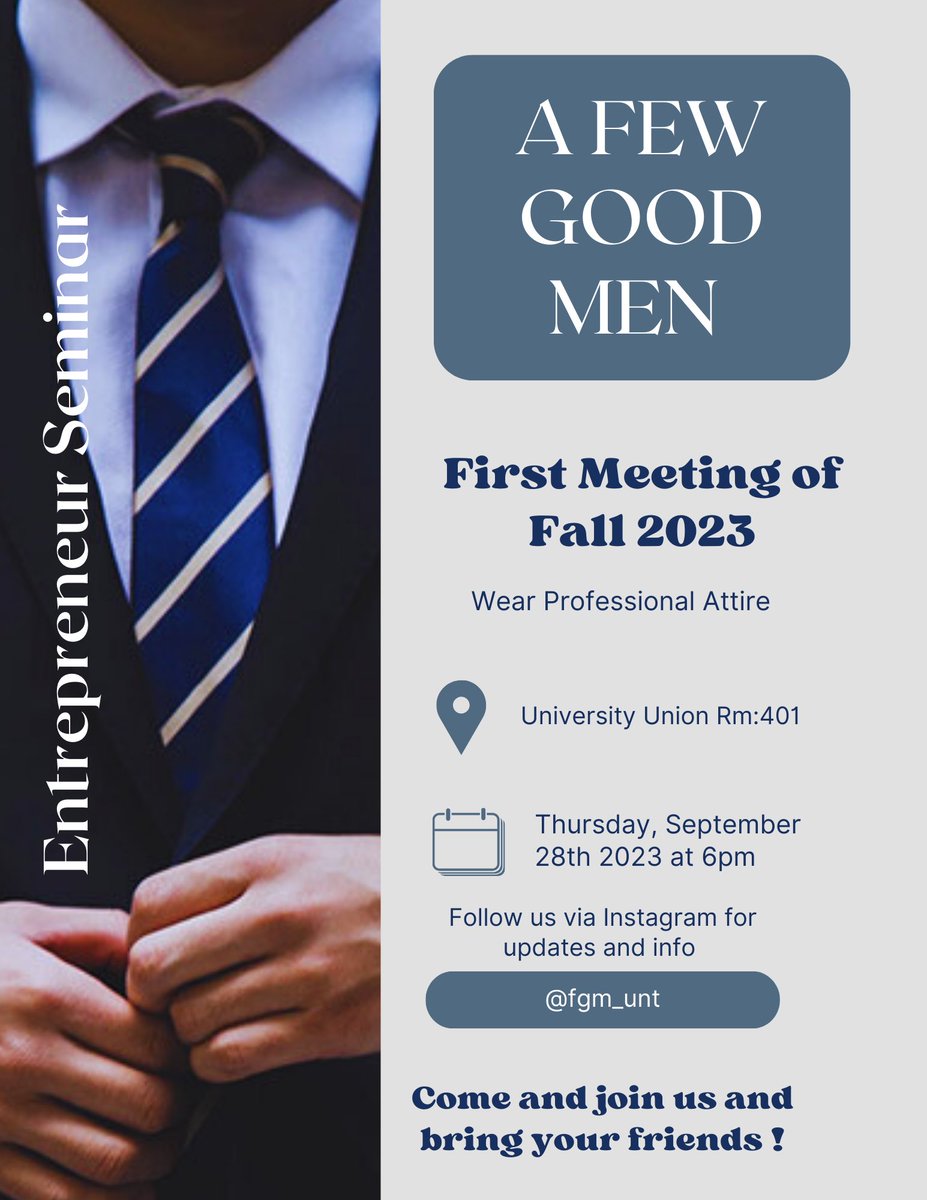 FGM_UNT's tweet photo. First Meeting this Thursday https://t.co/ZXAvrXRhP5