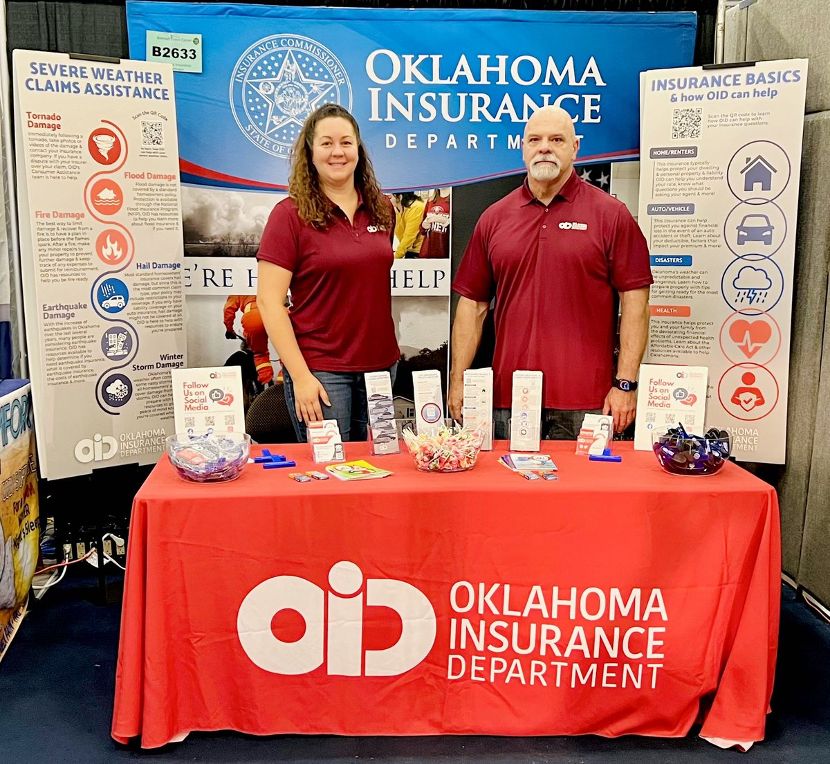 oid411's tweet photo. Thank you to everyone who visited our booth at the @okstatefair to learn about what we do to protect Oklahoma consumers! We hope to see you all again at next year's fair!
#OKStateFair #WeAreOID #Oklahoma #Insurance https://t.co/AwWdszhJCq