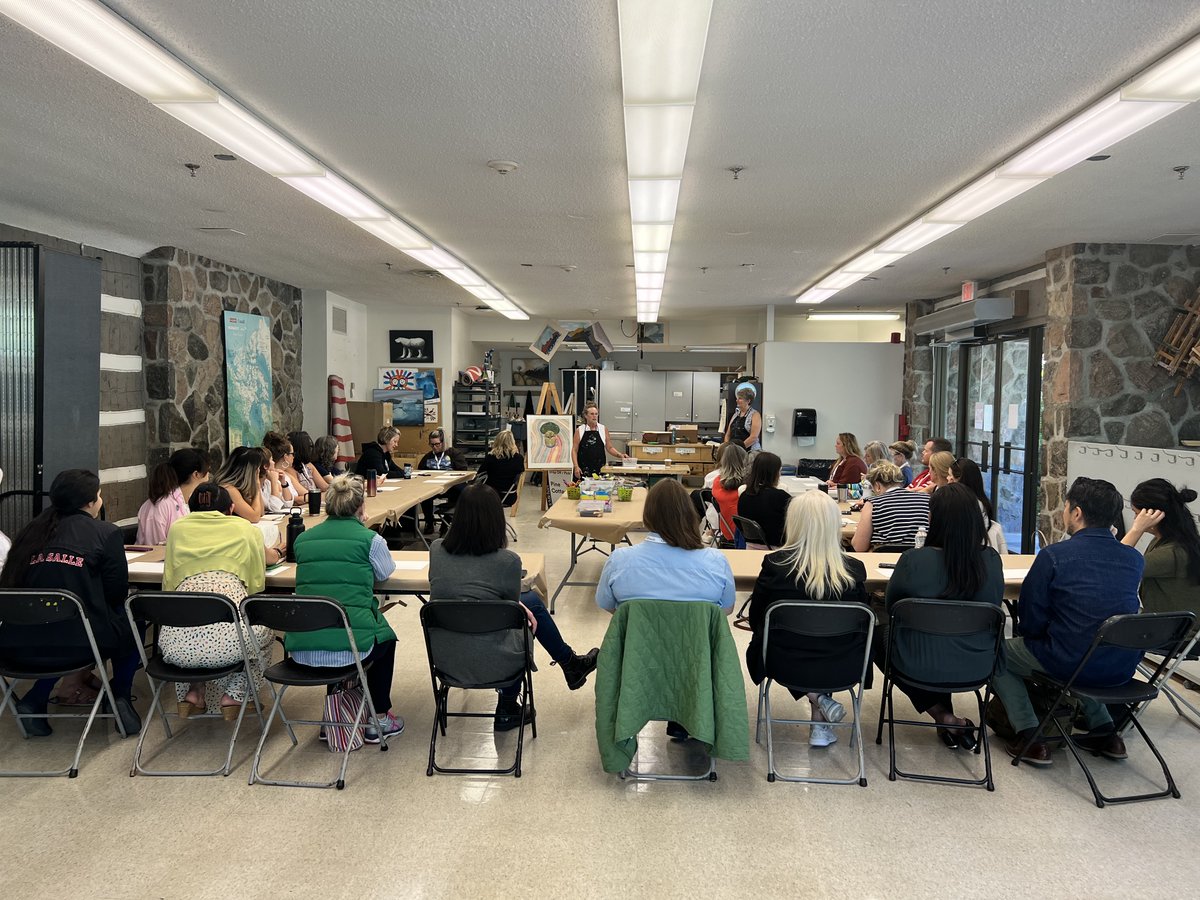 MsSarahCraig's tweet image. Thank you to @mcacgallery for leading a creative &amp;amp; thought-provoking artmaking workshop with our @CISOntario visual arts educators on Friday. #cisopd #visualartseducation