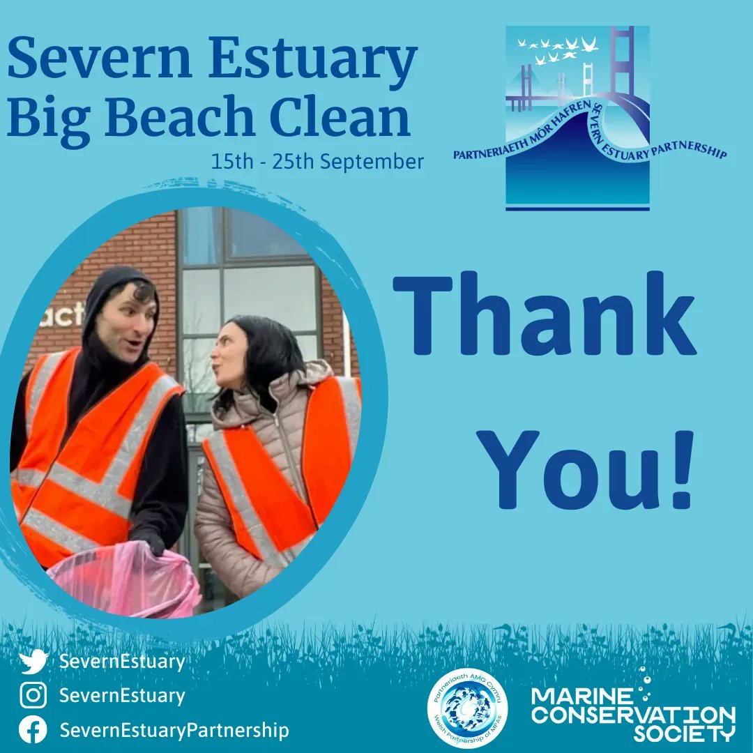 A Great Big Beach Thank you to all the volunteers that went out and took part in the Severn Estuary Big Beach Clean!

We had an amazing 30 cleans in the last week, covering all areas of the Severn Estuary!

Thanks to each and every one helping to #SpruceUpTheSevern !🐚