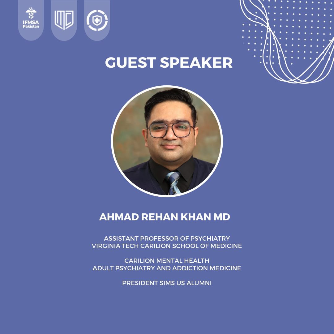 IFMSA_Pakistan's tweet photo. IFMSA-Pakistan is thrilled to announce that one of our Local Councils, LMDC LC, will host a webinar with @AhmadRehanKhan of Carilion Mental Health. The topic under discussion will be "Unlocking Maternal Minds"—an attempt to address post-partum depression, psychosis, and PTSD. https://t.co/Nx042vNyWr