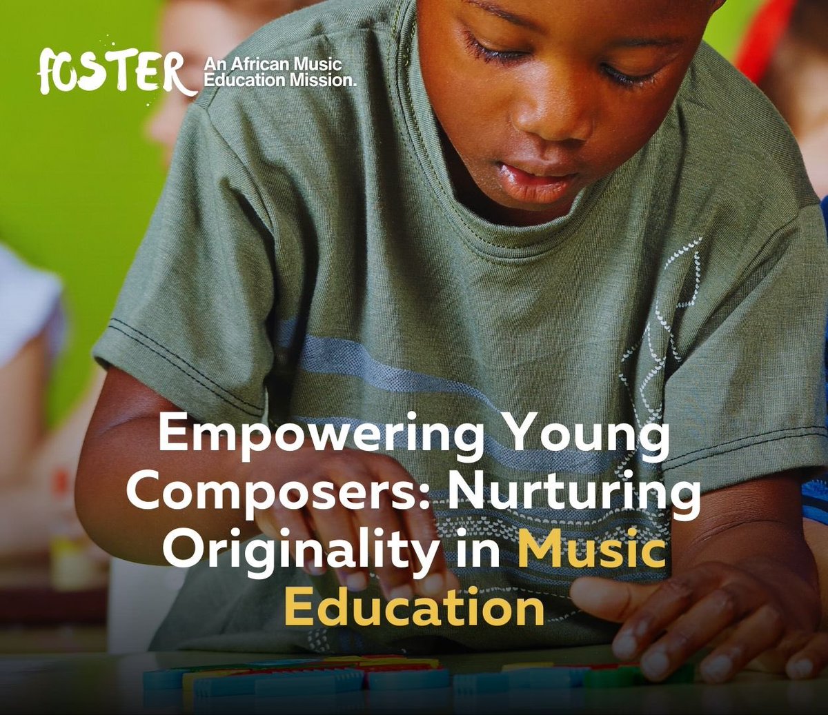 FosterbyAML's tweet photo. When it comes to music education, it’s more than teaching the pulpils how to press the white and black keys of a piano, beat a djembe, or blow an Oja flute but also inspiring to create or compose their piece. https://t.co/BgMdovAroa