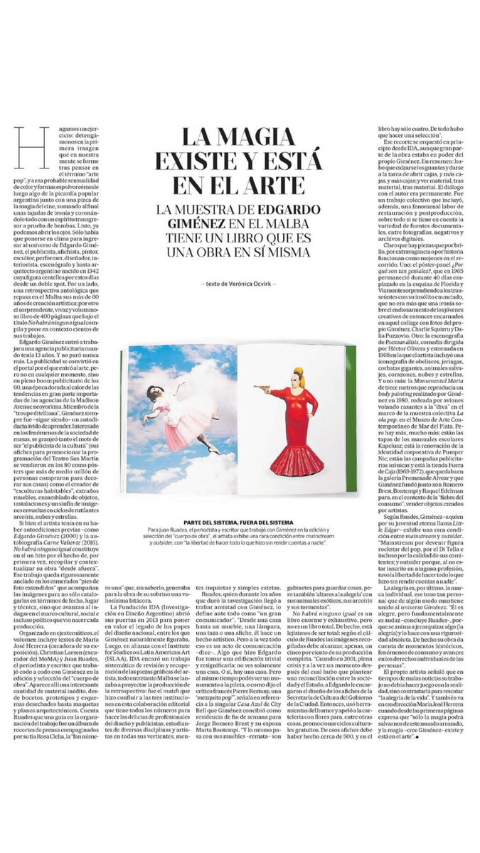 🌈✨magic everywhere✨ 

"La magia existe y está en el arte" x <a href="/VeronicaOcvirk/">Veronica Ocvirk</a> 

#EdgardoGimenez